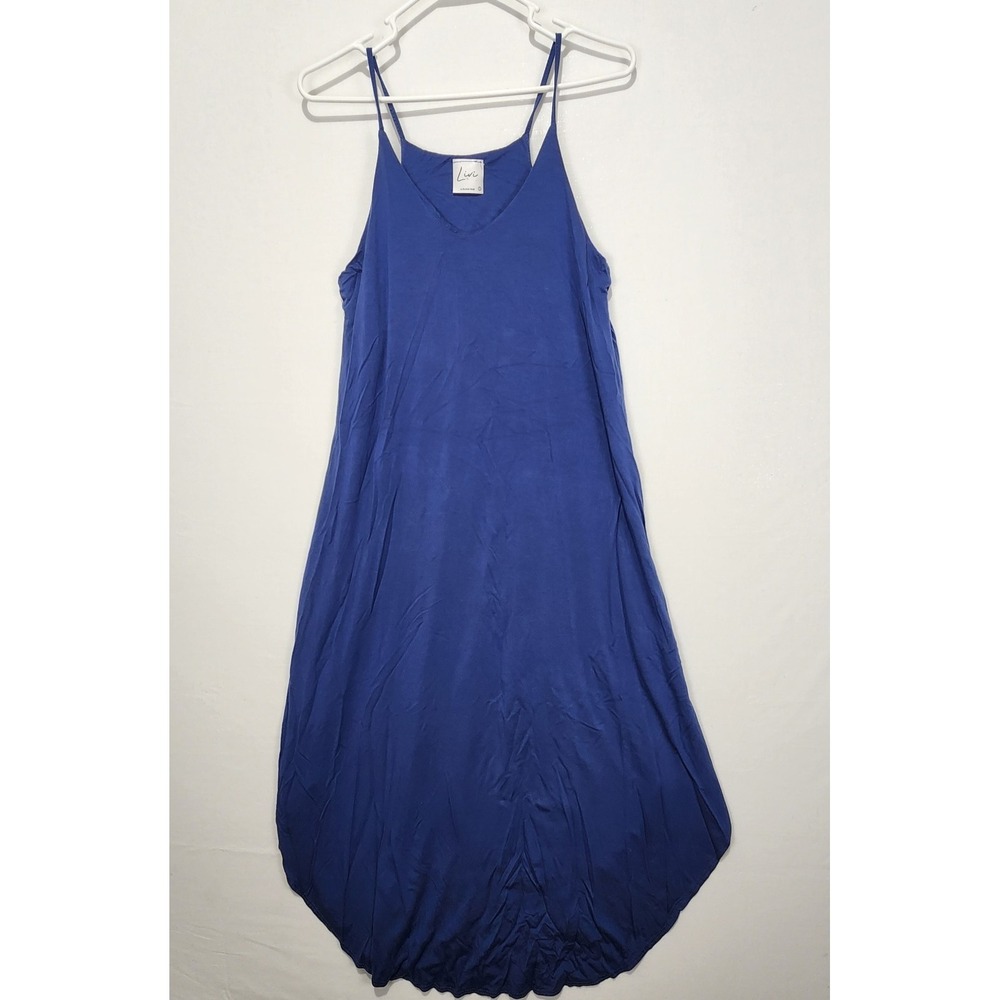 Livi by Olivia Rae Women's Casual Comfy Everyday Dress Blue Size S‎